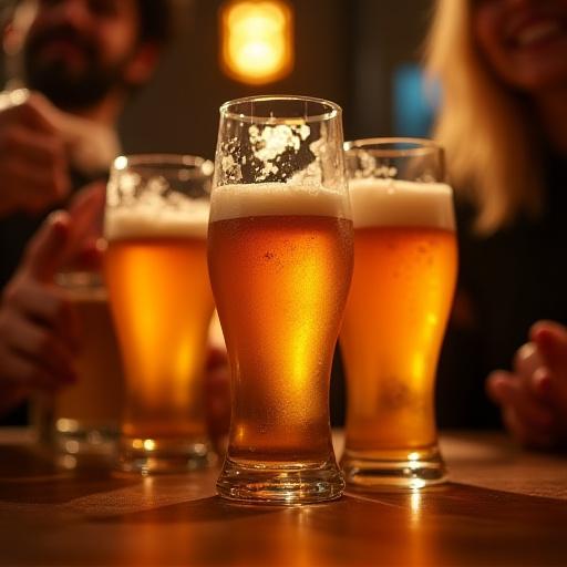 Happy Hour promotion with craft beers.